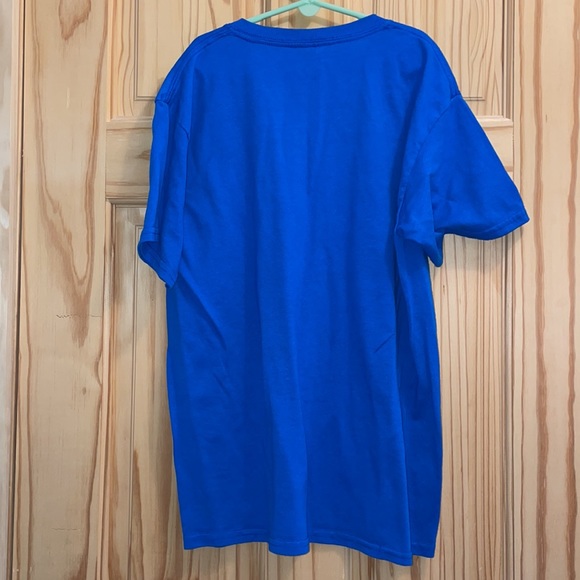 BSA Boy Cub Scouts I BLEED BLUE GOLD Youth Large L Tee T Shirt Class B LIKE NEW - Picture 5 of 5